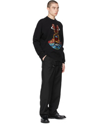 Burberry Black Embroidered Mermaid Sweater