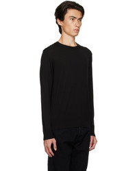 Lanvin Black Embroidered Sweater