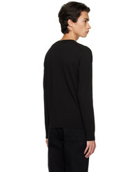 Lanvin Black Embroidered Sweater
