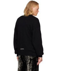 Balenciaga Black Embroidered Sweater