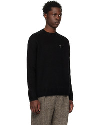Acne Studios Black Embroidered Sweater