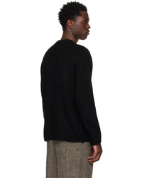 Acne Studios Black Embroidered Sweater