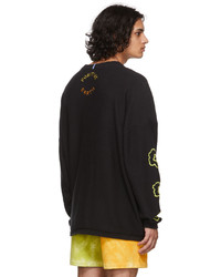 McQ Black Graphic Oversized Sweater
