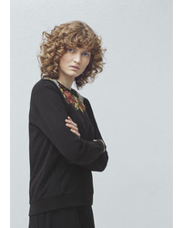 Mango Outlet Embroidered Cotton Sweatshirt