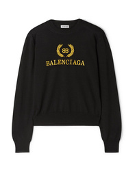 Balenciaga Embroidered Wool Sweater