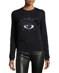 Kenzo Icon Eye Embroidered Sweatshirt Black