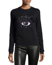 Kenzo Icon Eye Embroidered Sweatshirt Black