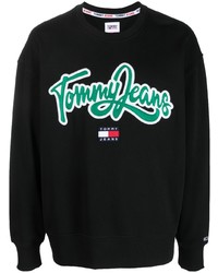 Tommy Jeans Logo Embroidered Cotton Sweatshirt