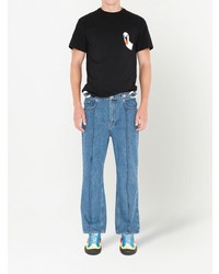 JW Anderson Anchor Embroidered Cotton T Shirt
