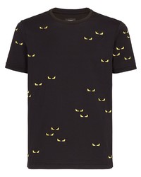 Fendi Bag Bugs Embroidery T Shirt