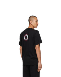 Burberry Black Archway Embroidery Circle Logo T Shirt