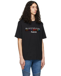 Balmain Black Eco Logo T Shirt