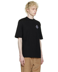 Manors Golf Black Embroidered T Shirt