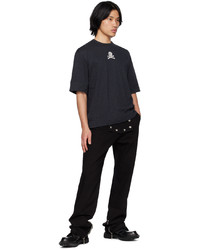 Youths in Balaclava Black Embroidered T Shirt