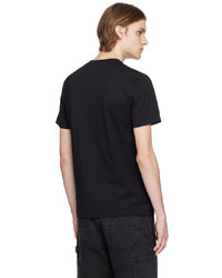 Moschino Black Embroidered T Shirt