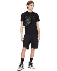 Moschino Black Embroidered T Shirt