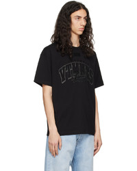VTMNTS Black Embroidered T Shirt