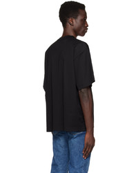 Sacai Black Embroidered T Shirt