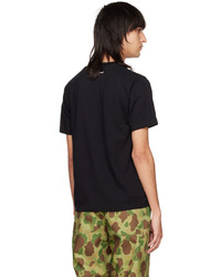 AAPE BY A BATHING APE Black Embroidered T Shirt