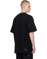 N. Hoolywood Black Embroidered T Shirt