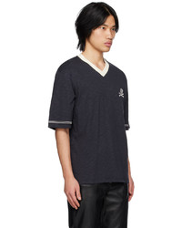 Youths in Balaclava Black Embroidered T Shirt