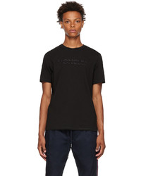 Moncler Black Embroidered T Shirt