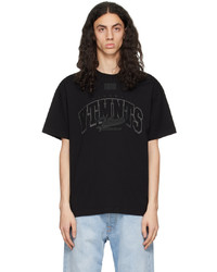 VTMNTS Black Embroidered T Shirt