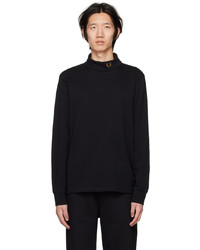 Fred Perry Black Embroidered Turtleneck