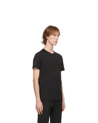 Fendi Black Logo Tape T Shirt