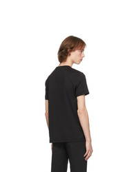 Fendi Black Logo Tape T Shirt