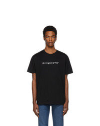 Givenchy Black Regular Fit Hand Embroidered T Shirt