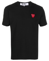 Comme Des Garcons Play Comme Des Garons Play Embroidered Logo Cotton T Shirt