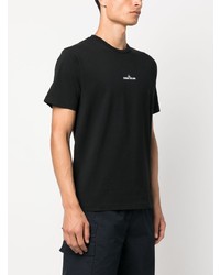 Stone Island Compass Logo Embroidered T Shirt