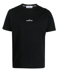 Stone Island Compass Logo Embroidered T Shirt