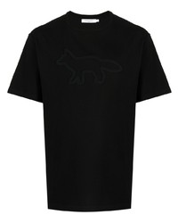 MAISON KITSUNÉ Contour Fox Embroidered T Shirt