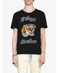 Gucci Cotton T Shirt With Embroideries
