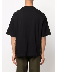 Lanvin Crazy Curb Lacing Embellished Short Sleeve T Shirt