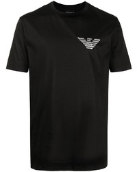 Emporio Armani Embroidered Logo Coton T Shirt