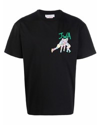 JW Anderson Embroidered Logo Cotton T Shirt