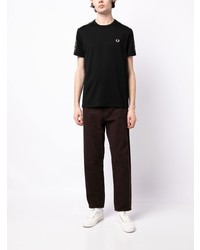 Fred Perry Embroidered Logo Crew Neck T Shirt