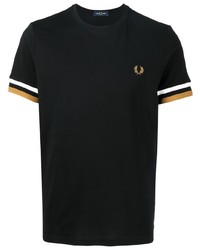 Fred Perry Embroidered Logo Crew Neck T Shirt