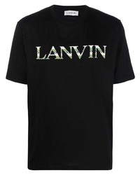 Lanvin Embroidered Logo Short Sleeve T Shirt