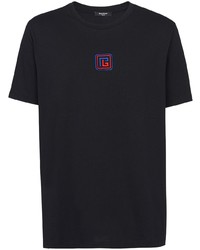 Balmain Embroidered Logo Short Sleeve T Shirt