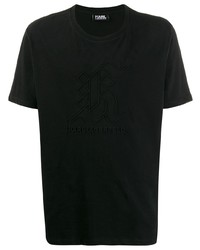 Karl Lagerfeld Embroidered Logo T Shirt