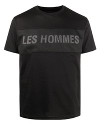 Les Hommes Embroidered Logo T Shirt