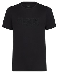Fendi Embroidered Logo T Shirt