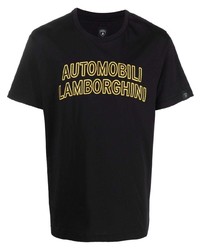 Automobili Lamborghini Embroidered Logo T Shirt