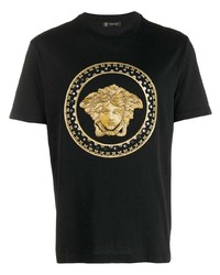 Versace Embroidered Medusa T Shirt