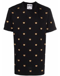 Moschino Embroidered Motif Short Sleeve T Shirt