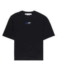 Off-White Embroidered Motif T Shirt